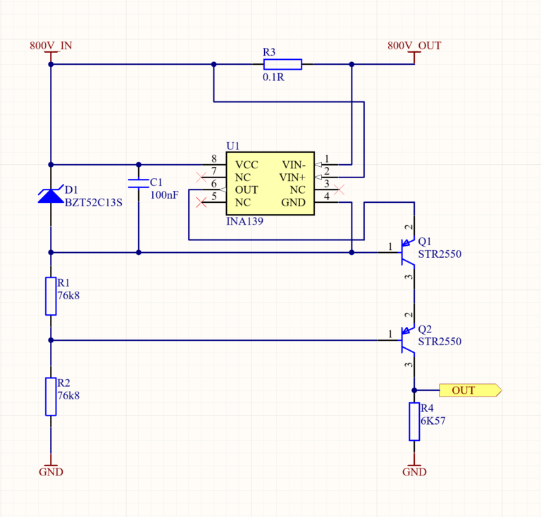 High-voltage current sensing circuit