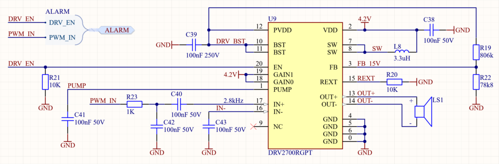 The DRV2700 circuit